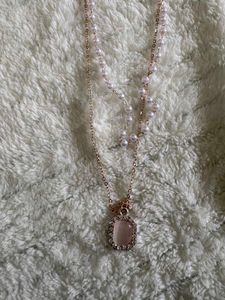 Elegant Layered Necklace And Mars Drip Lip Mist