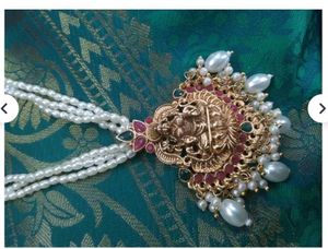 Pearl &amp; Gold Pendant Necklace