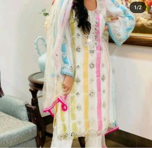 Georgette Stitched Suit