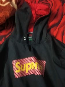 Supreme Black Hoodie