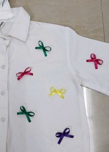 🎀Korean Bow Summer Shirt😍