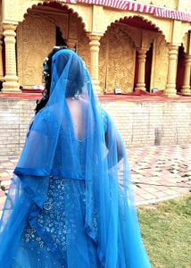 Blue Embellished Ethnic Gown