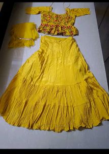 New Yellow Crop Top