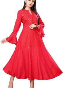 Red Anarkali Gown