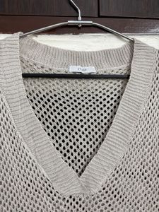 Grey Sweater Model Top