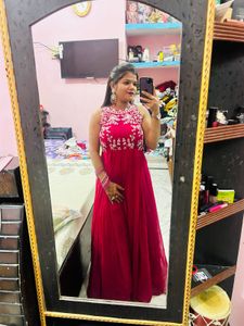 Pink Embroidered Gown