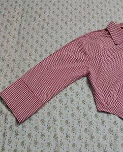 Red Gingham Bodysuit Top