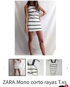 Zara Black N White Dress