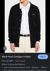 Comme des Garcons Unisex Cardigan
