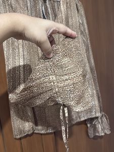 Brown Shimmer Top