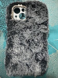 Fuzzy Gray Phone Case for iPhone 13