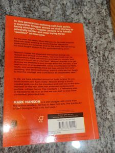 Subtle Art Of Not Giving A Fuck By Mark Manson
