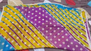 Multi Color Lahariya Saree
