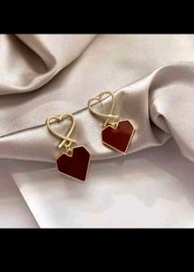 Heart Drop Earrings
