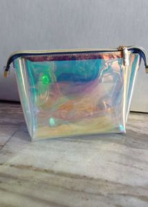 Iridescent Clear Makeup Bag