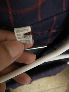 Navy &amp; Red Plaid Suit Set