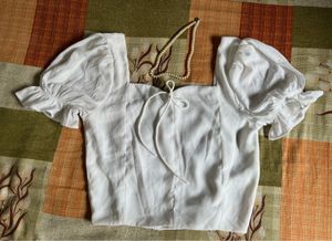 White Coquette Top