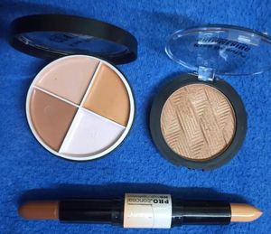 Kiss Beauty Concealer,Highliter,Contour Kit, 3 In 1 Pallet