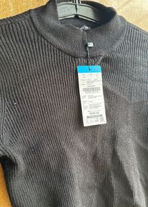 Chic Black Cutout Top Sweater