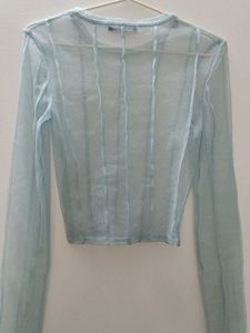 Sheer Long Sleeve Top