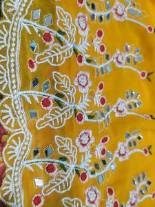 New Chikankari Mirror Work Kurti And Sharara Pant