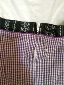 Beautiful Gingham Trendy Korean Dress