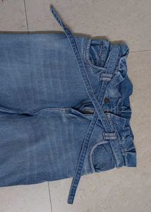 SASSAFRAS High Waist Blue Jeans