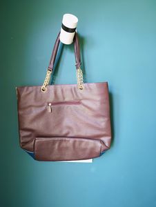 LEATHER TOTE BAG. SHOULDER BAG. BROWN, RED Blue