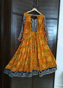 Bandhani Print Georgette Zardozi Embroidery Kurta
