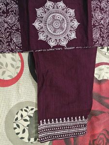 purple Kurta Set