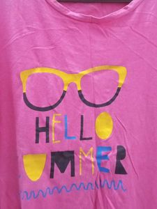 Pink Hello Summer Tee