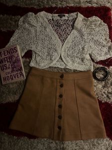 Lace coquette Crop Top