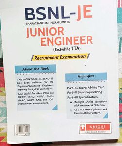 BSNL JE Book For Govt Exams