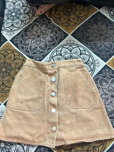 Cute Brown Mini Skirt
