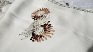 Sequins Saree White Never Used