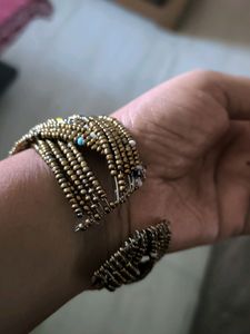 Two Pairs Of Earrings And A Free Size Bracelet