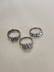 Silver Ring Set - 3 Piece
