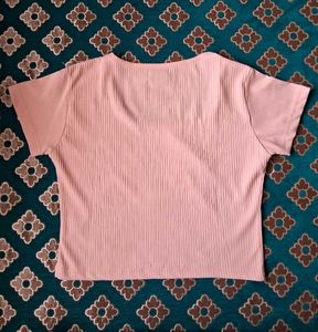 Peachy Pink Crop Top