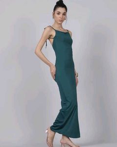 Elegant Teal Maxi Dress