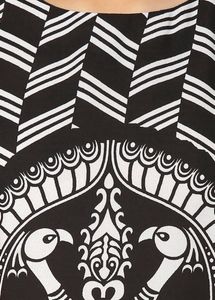 Soch Women Black &amp; White Printed Kurti