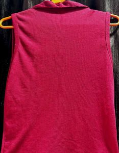 Red Polo Tank Top