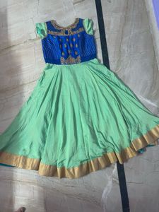 Blue &amp; Mint Anarkali Dress