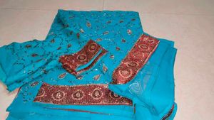 Elegant Blue Saree