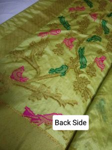 🥳OFFER PRICE✅Fancy Saree With Blouse, Heavy Pallu