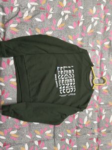 Max Crop Green Sweatshirt