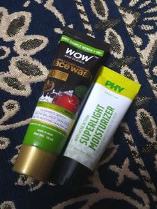 Face Wash and Superlight Moisturizer