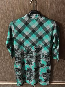 Floral &amp; Geometric Print Top