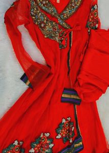Anarkali Red Partywear Suit❤️✨