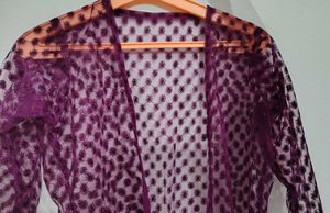 Purple  net long strug