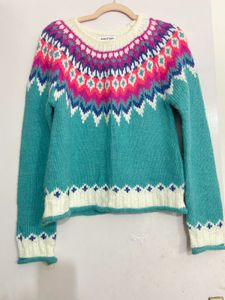 Imported Quality Multicoloured Knit Pullover